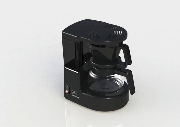 Ekspres przelewowy Melitta Aromaboy 1015-02 - Czarny + 250G KAWY GRATIS