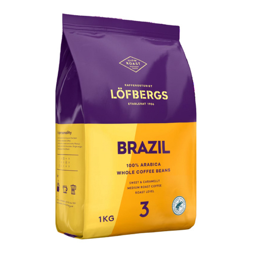 Kawa ziarnista Löfbergs Brazil 1kg - opinie w konesso.pl