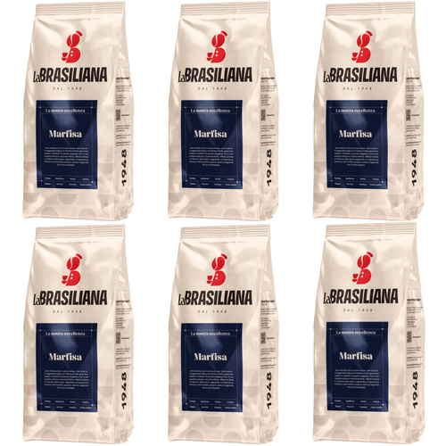 ZESTAW - Kawa ziarnista La Brasiliana Marfisa 6x1kg - opinie w konesso.pl