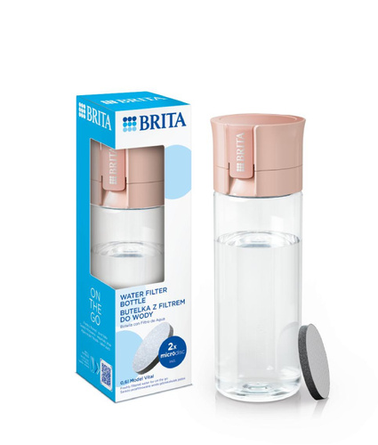 Butelka filtrująca BRITA Vital 0,6l - Pastelowa brzoskwinia