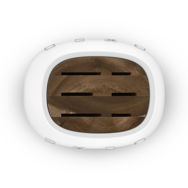 Blok z zestawem 6 noży Smeg KBSF02WH - Biały