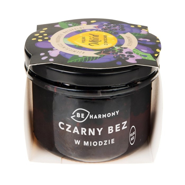 Czarny bez w miodzie akacjowym BEHARMONY 230g - NIEDOSTĘPNY