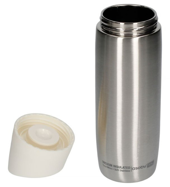 Asobu 5th Avenue Coffee Tumbler - srebrny kubek termiczny 390 ml - NIEDOSTĘPNY