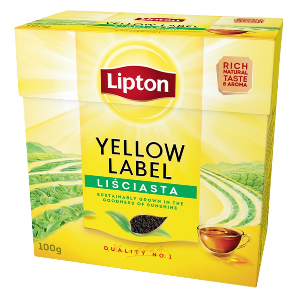 Herbata czarna liściasta Lipton Yellow Label 100g