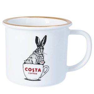 Emaliowany kubek z kolekcji Costa Coffee 180 ml - wzór 4 – NIEDOSTĘPNY