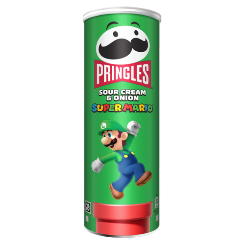 Chipsy Pringles Sour Cream & Onion Super Mario 165g