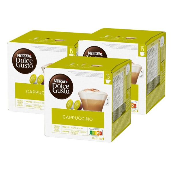 ZESTAW Kapsułki Nescafé Dolce Gusto Cappuccino 3x30 sztuk