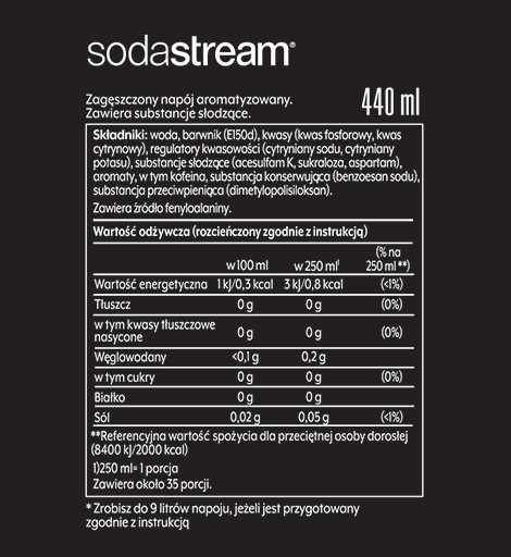 ZESTAW Syrop SodaStream PEPSI MAX 2x440 ml