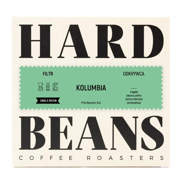 Kawa ziarnista Hard Beans Kolumbia Pink Bourbon Koji 200g