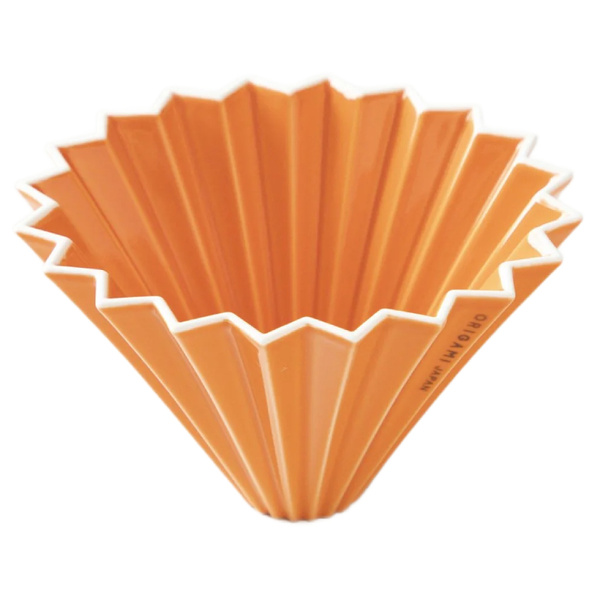 Ceramiczny Origami Dripper M - Pomarańczowy