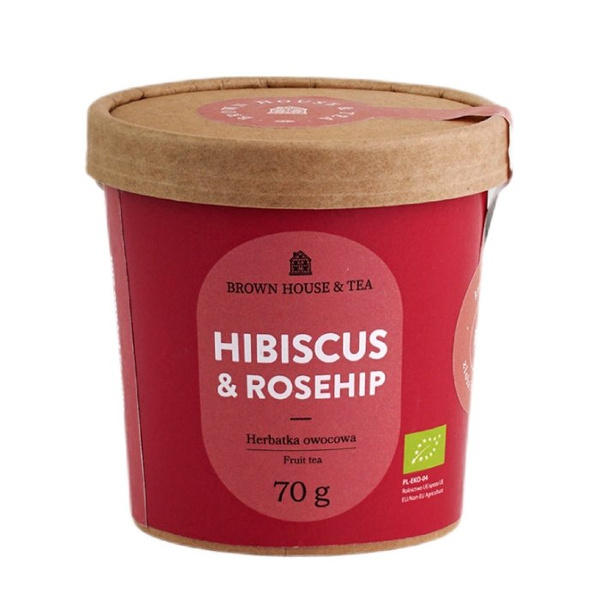 Owocowa herbata Brown House & Tea Hibiscus & Rosehip 70g - NIEDOSTĘPNY