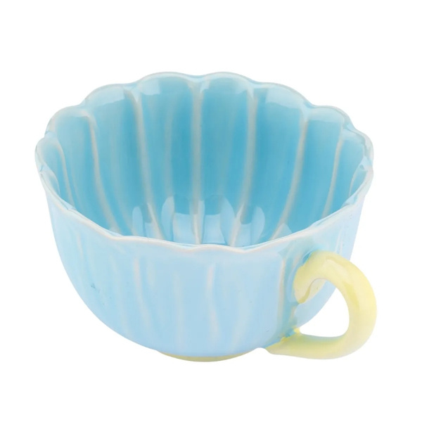 Filiżanka Altom Design Kwiat 350ml - Niebieska – NIEDOSTĘPNY
