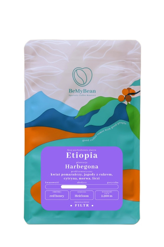 Kawa ziarnista BeMyBean Etiopia Harbegona 250g – NIEDOSTĘPNY - opinie w konesso.pl