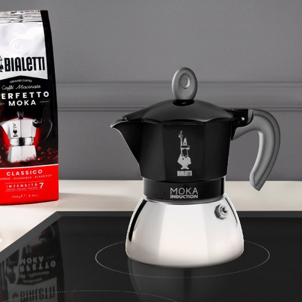 Kawiarka Bialetti New Moka Induction 2 filiżanki - Czarna
