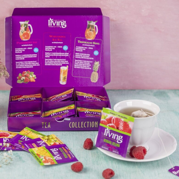Kolekcja herbat zielonych i białych Irving White and Green 30 torebek