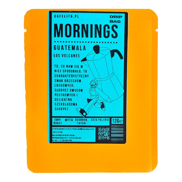Drip Bag Cafelito Mornings Gwatemala Los Volcanes 12g
