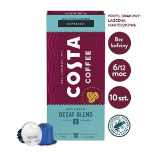 Kawa w kapsułkach Costa Coffee The Decaf Blend kompatybilne z ekspresami Nespresso®* - 10 szt. - NIEDOSTĘPNY