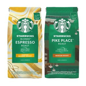 ZESTAW - Kawa ziarnista STARBUCKS® Blonde Roast Espresso 450g + Kawa ziarnista STARBUCKS® Pike Place Roast 450g