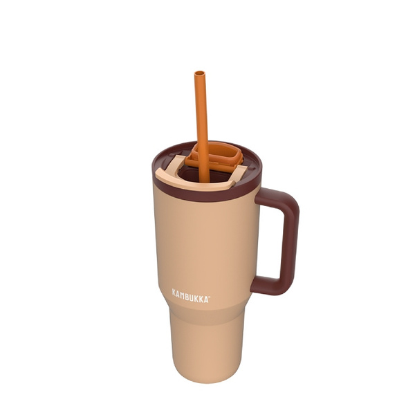 OUTLET - Kubek termiczny ze słomką Kambukka RIO 950 ml - Almond Dream