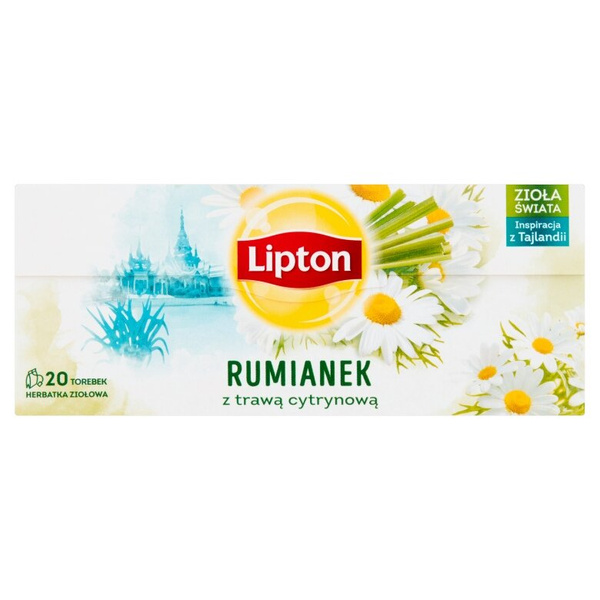 Herbatka ziołowa Lipton Rumianek z trawą cytrynową 20x1g
