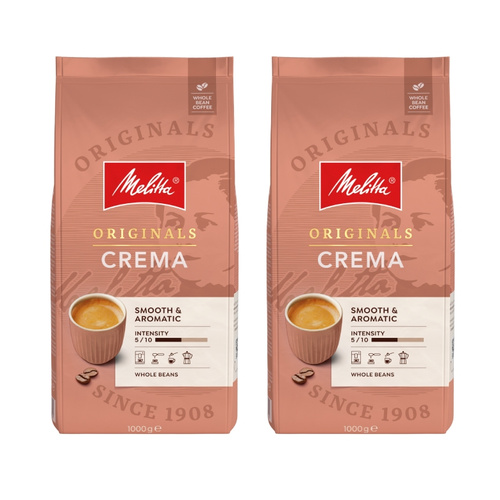 Zestaw 2x 1kg Kawa ziarnista Melitta Originals Crema 