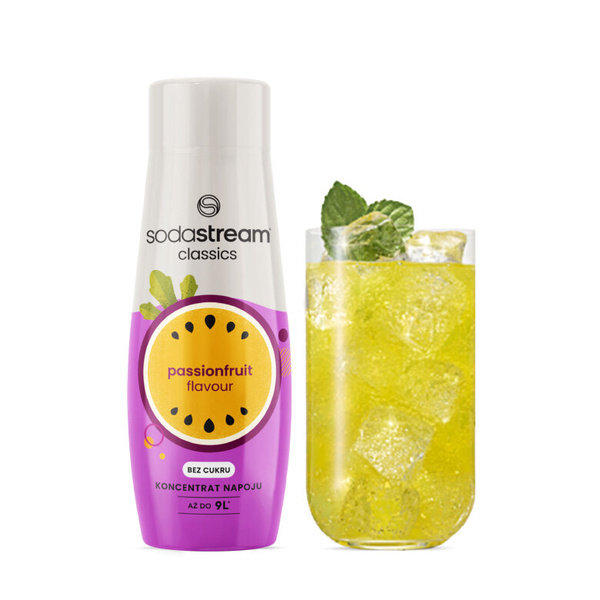 Zestaw Syrop SodaStream Marakuja 3x440 ml - Bez Cukru + Torba