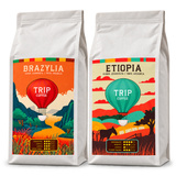ZESTAW - Kawa ziarnista Trip Coffee Brazylia 1kg + Trip Coffee Etiopia 1kg