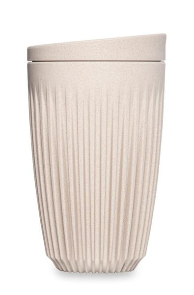 Kubek z pokrywką Huskee Natural 355ml