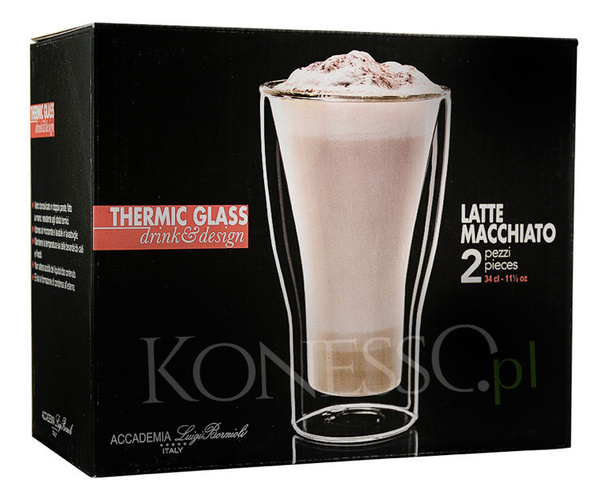Termiczna szklanka do latte Bormioli 340 ml - 2szt