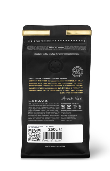 Kawa ziarnista LaCava Ethiopia Worka 250g – NIEDOSTĘPNY