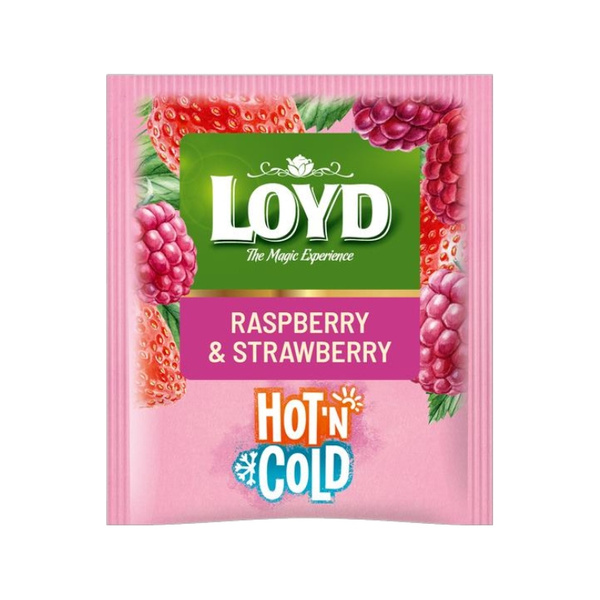 Herbata owocowa LOYD Hot&Cold - Maliny i truskawki 15x2g