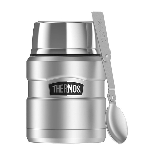 Termos obiadowy ze składaną łyżką Thermos 470ml - Stalowy