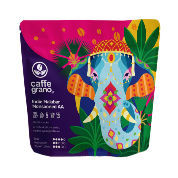 Kawa ziarnista Caffe Grano India Malabar Monsooned AA ESPRESSO 250g
