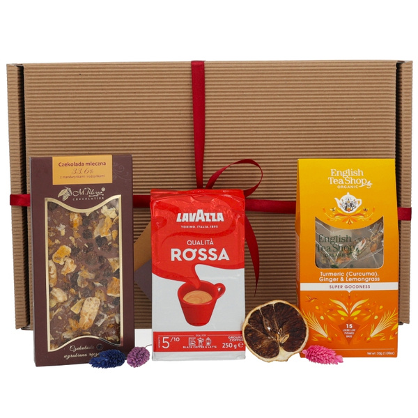 Zestaw prezentowy dla pracowników - Czekolada, kawa i herbata