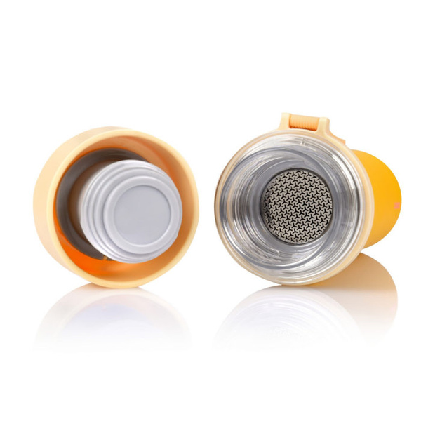 Butelka termiczna Casno Greys Żółta - 400 ml