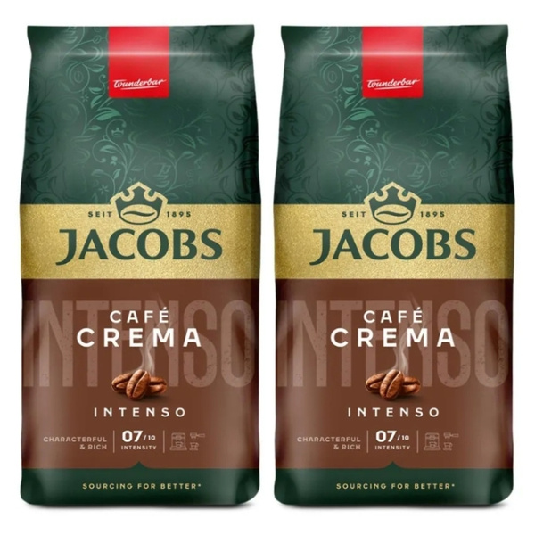 ZESTAW - Kawa ziarnista Jacobs Crema Intenso 2x1kg
