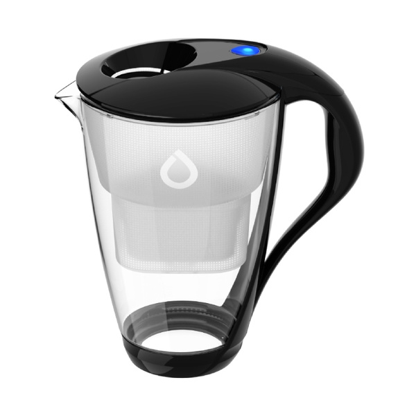Szklany dzbanek filtrujący Dafi Crystal LED 2.0 L Czarny + 1 Filtr Unimax