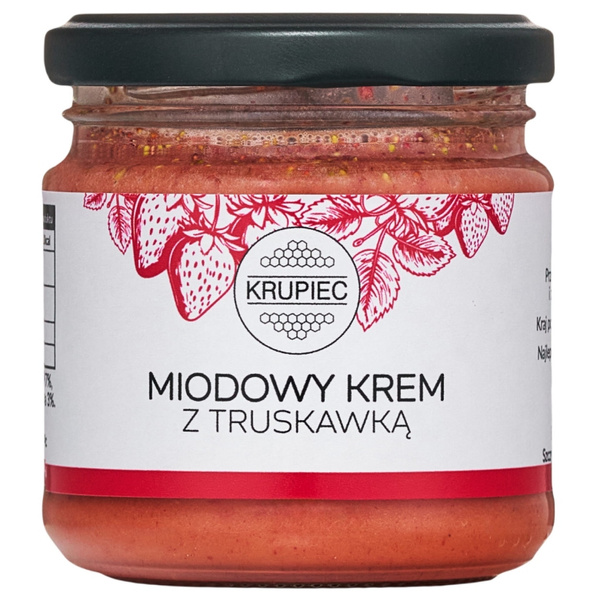 Miód z truskawką Krupiec 250g