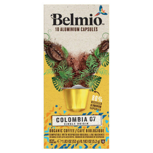 Kapsułki do Nespresso Belmio Colombia 10 sztuk - opinie w konesso.pl