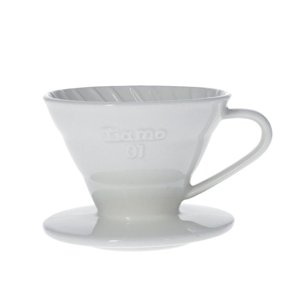 Ceramiczny drip Tiamo z uchem V01 - Biały