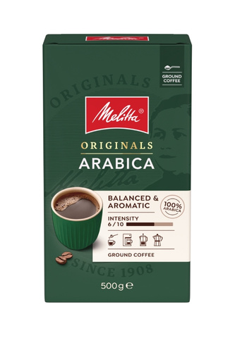 Kawa mielona Melitta Originals Arabica 500g - opinie w konesso.pl