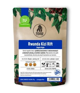 Kawa ziarnista Ingagi Coffee Rwanda Kizi Rift 250g - NIEDOSTĘPNY - opinie w konesso.pl
