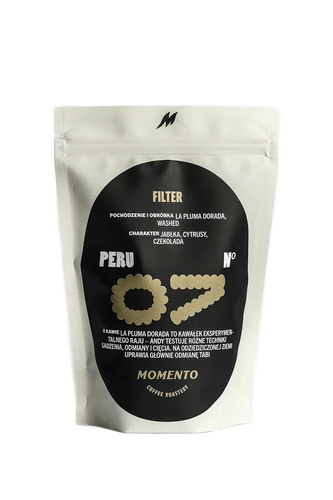 Kawa ziarnista Momento Peru Nº7 La Pluma Dorada Washed 250g - opinie w konesso.pl