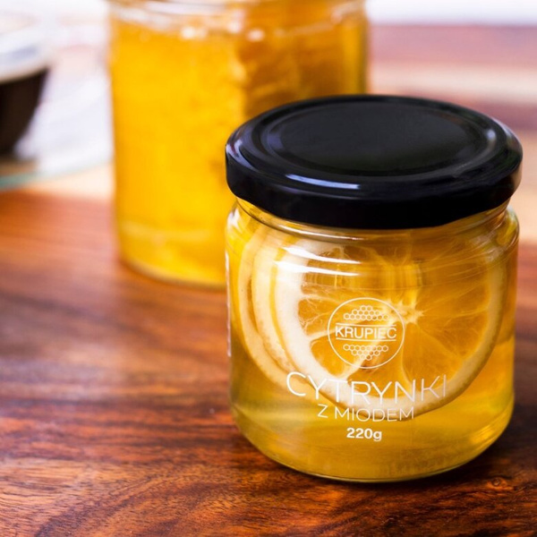 Cytryna do herbaty z miodem Krupiec 220g