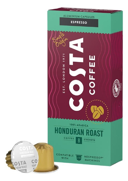 Kawa w kapsułkach Costa Coffee Honduras Roast Espresso kompatybilne z ekspresami Nespresso®* - 10 szt.