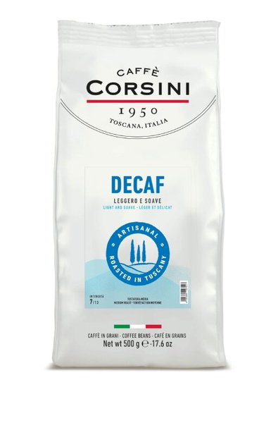Kawa ziarnista Caffè Corsini Decaf Bezkofeinowa 500g