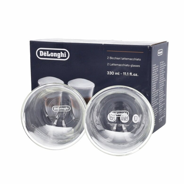 Szklanki termiczne DeLonghi do kawy latte macchito 330 ml - 2szt