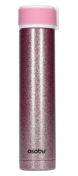 Asobu Skinny Mini Glitter - różowa butelka termiczna 230 ml - NIEDOSTĘPNY