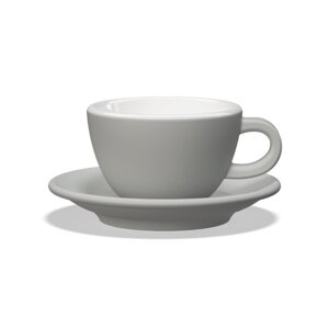Filiżanka do cappuccino Club House Tulipano 210ml - Szary mat - opinie w konesso.pl