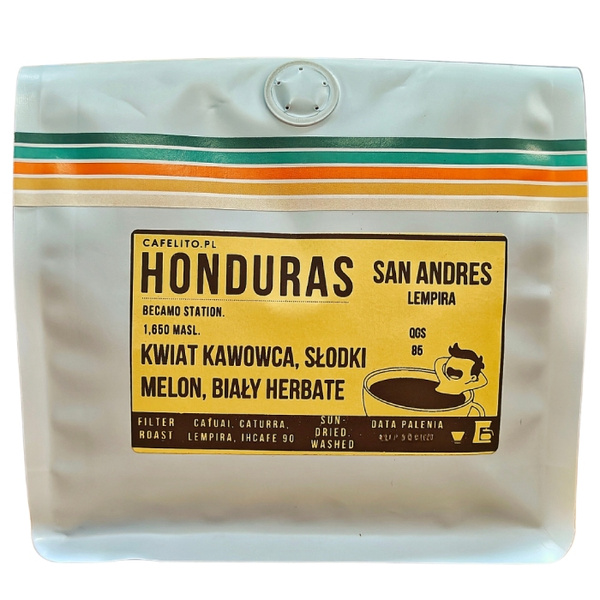 Kawa ziarnista Cafelito Honduras San Andres Lempira 250g